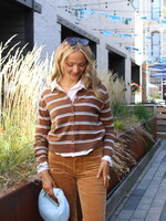Adleigh Striped Cardigan Sweater