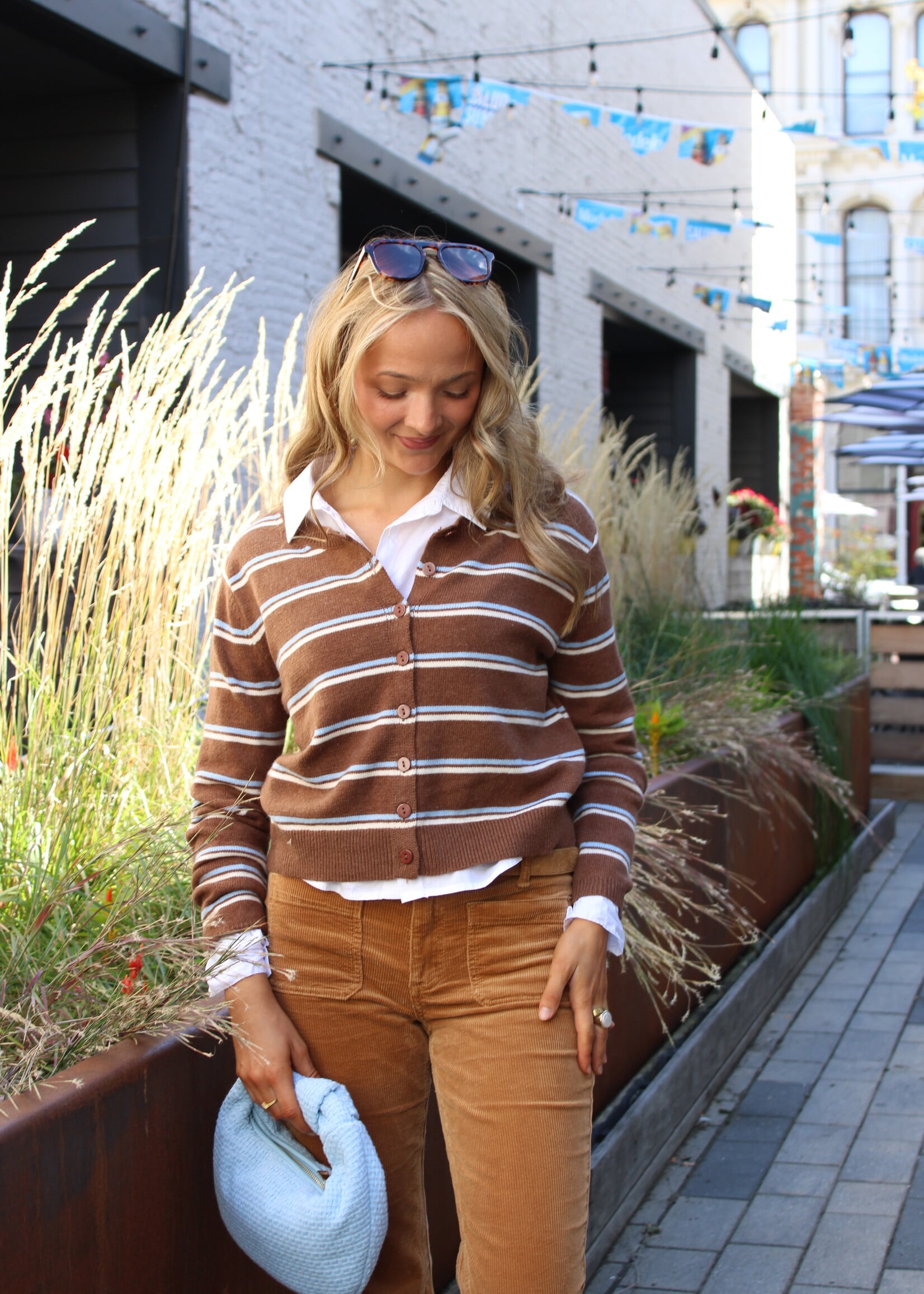 Adleigh Striped Cardigan Sweater