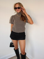 Free People Galivanting Suede Skort