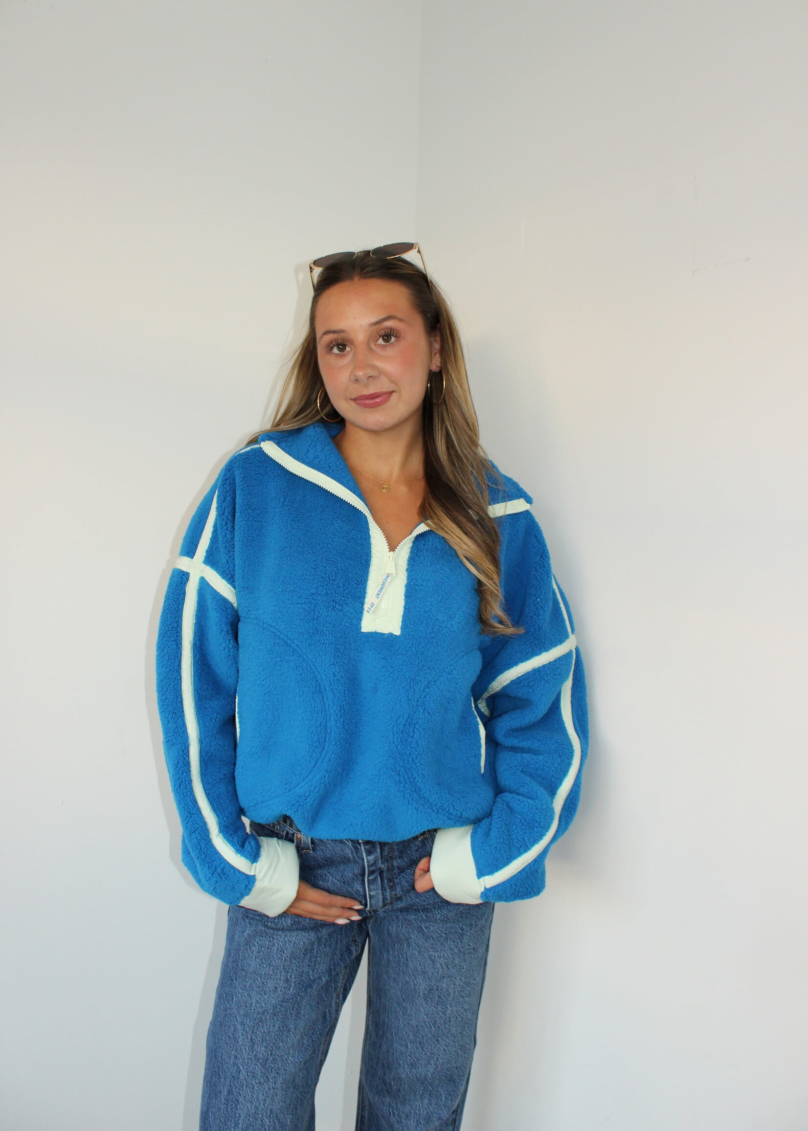 Free People Mountain High 1/2 Zip Powerline