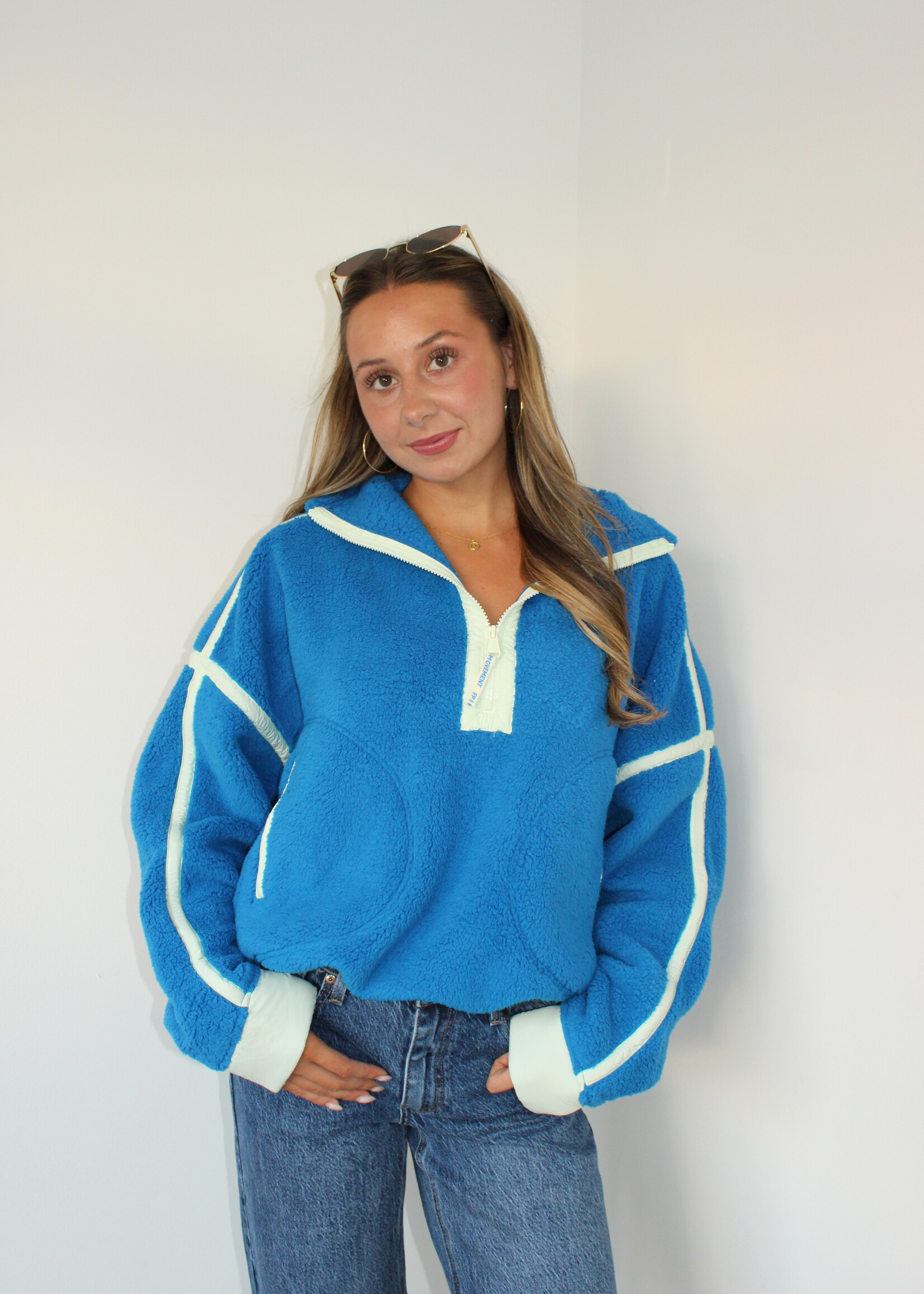 Free People Mountain High 1/2 Zip Powerline