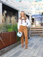 Kelsey High Rise Fab Ab Camel