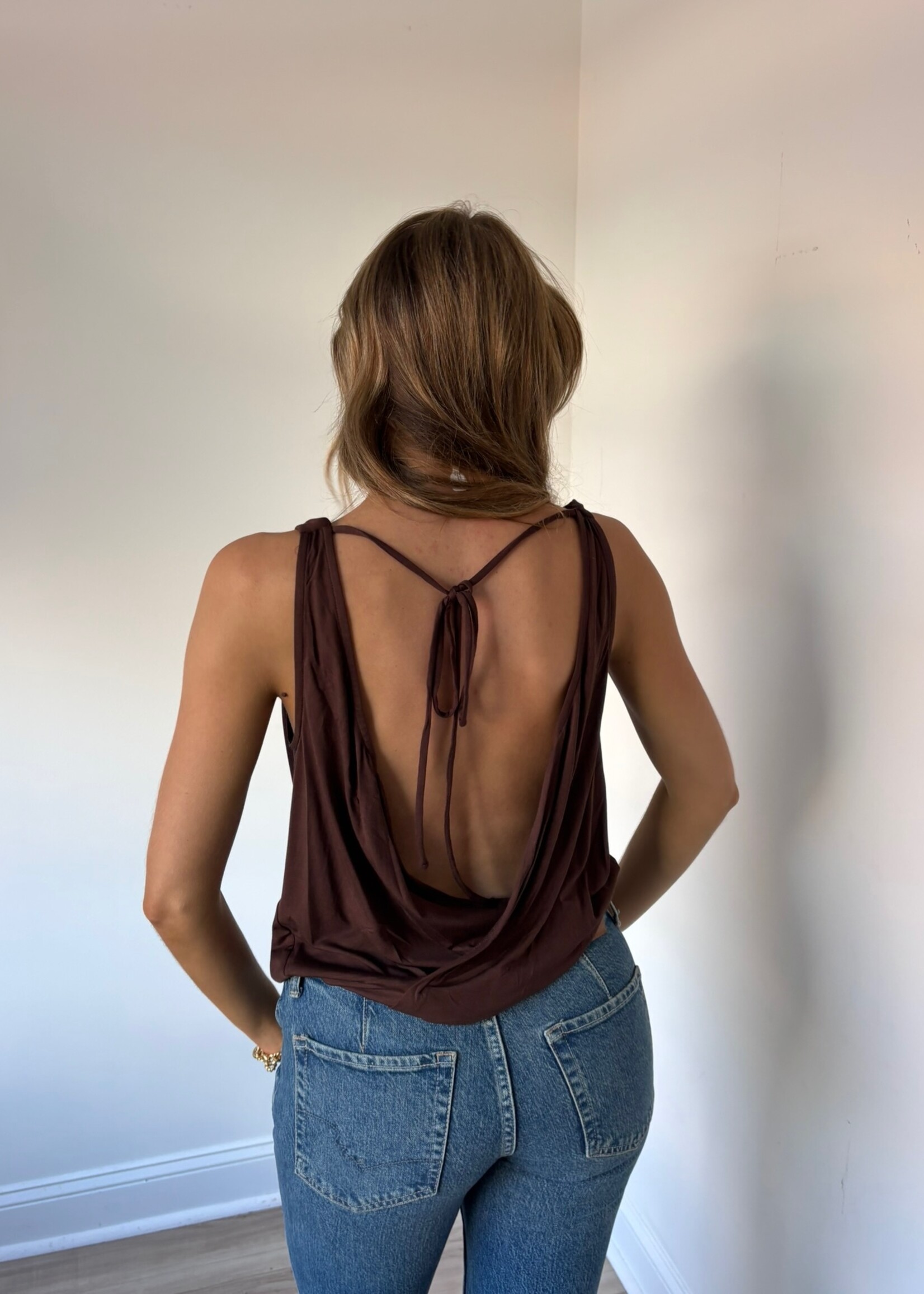 Cardi Drape Neck Top