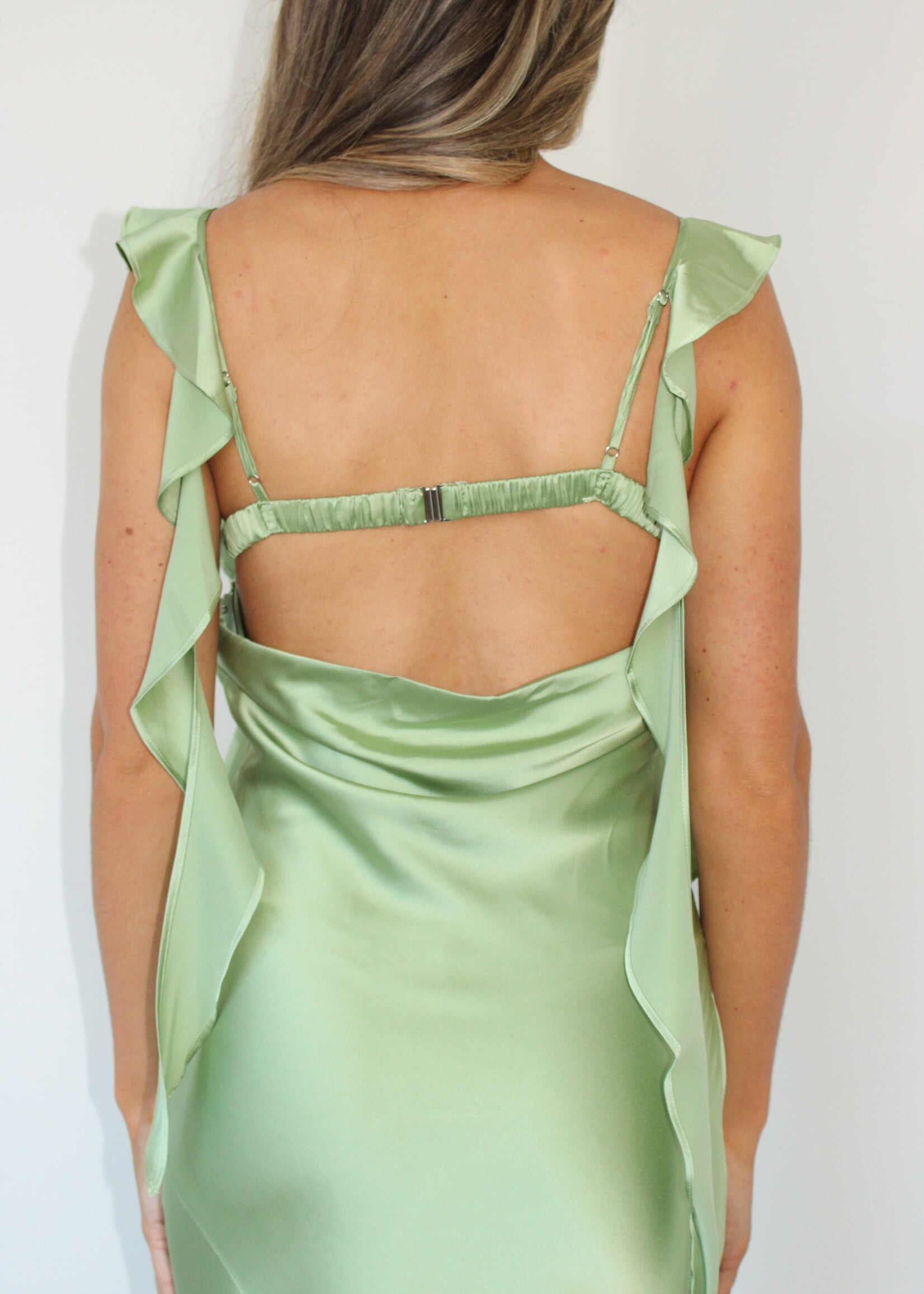 Liana Ruffle Detail Maxi Dress