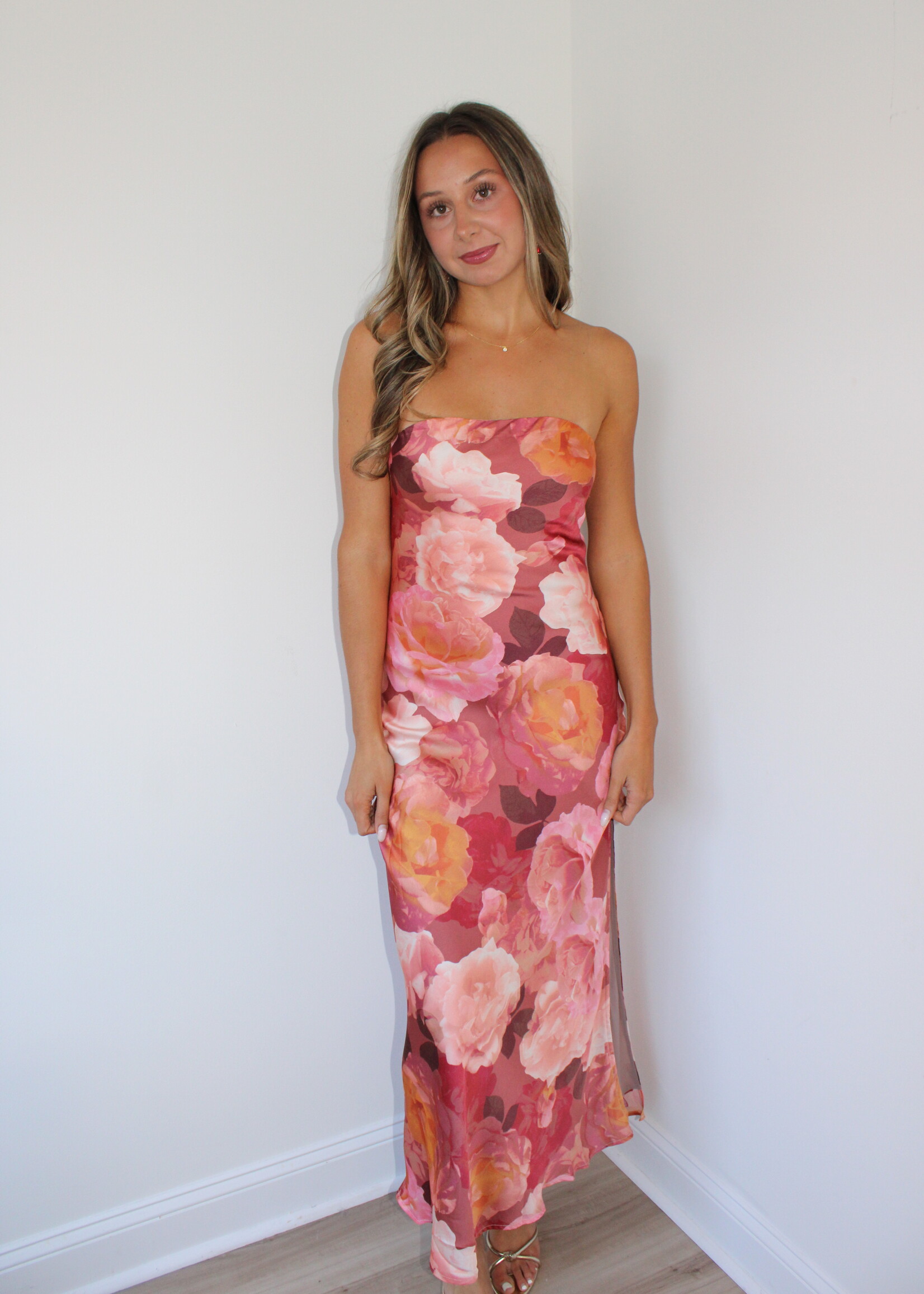 Kinsale Floral Strapless Dress