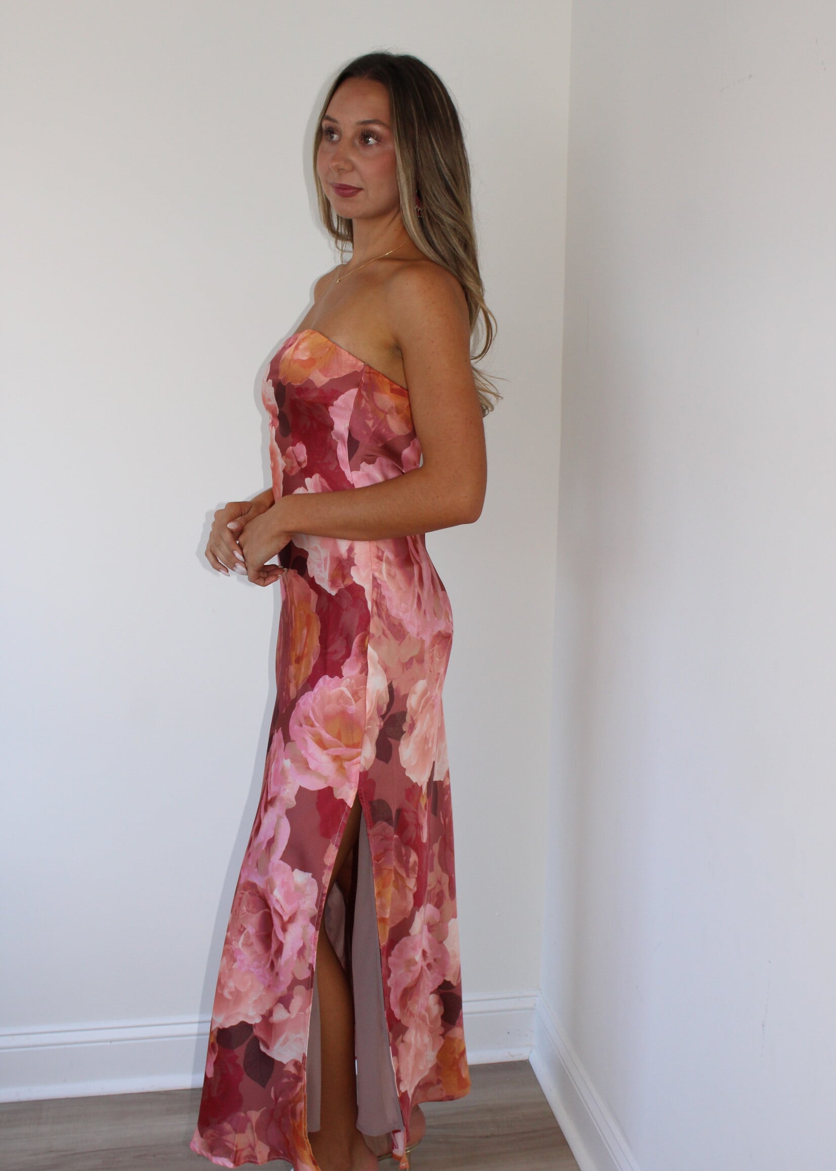 Kinsale Floral Strapless Dress