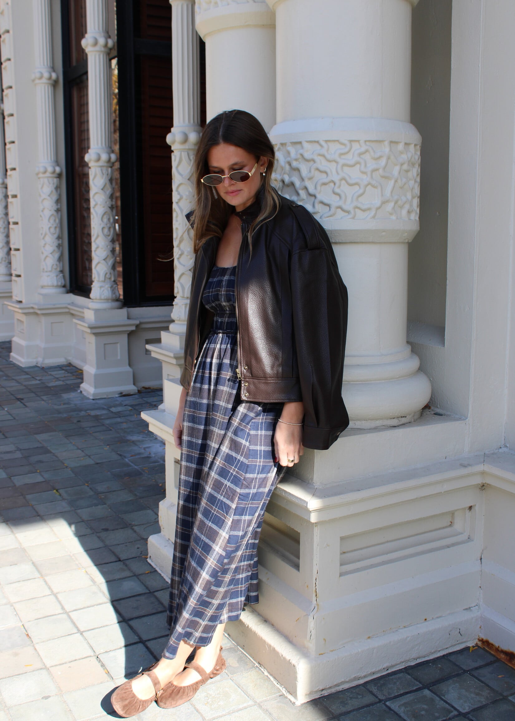Hailey Funnel Neck Faux Leather Jacket