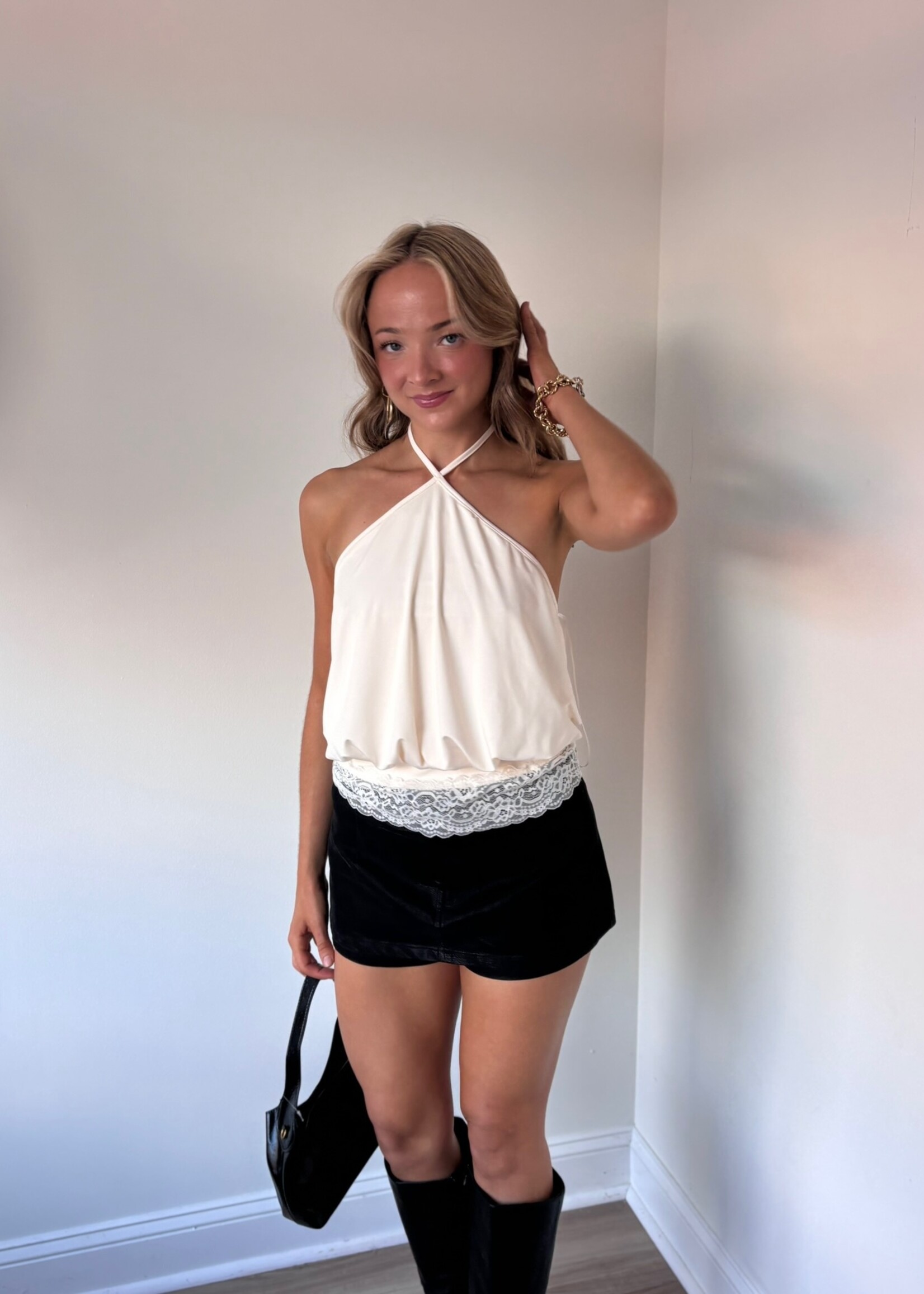 Ayasha Lace Halter Top