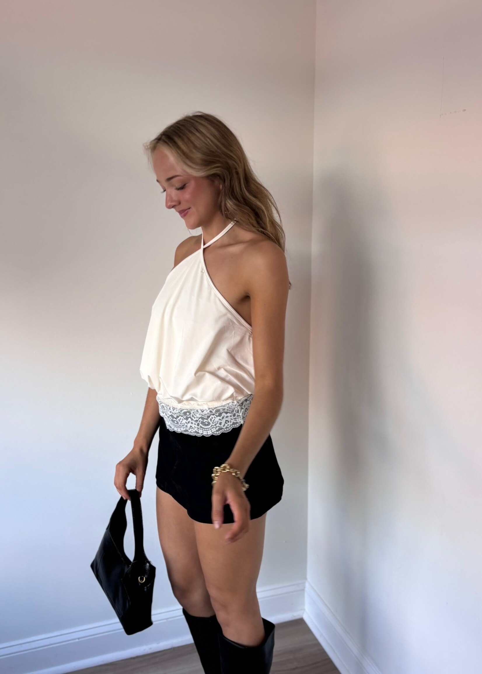 Ayasha Lace Halter Top