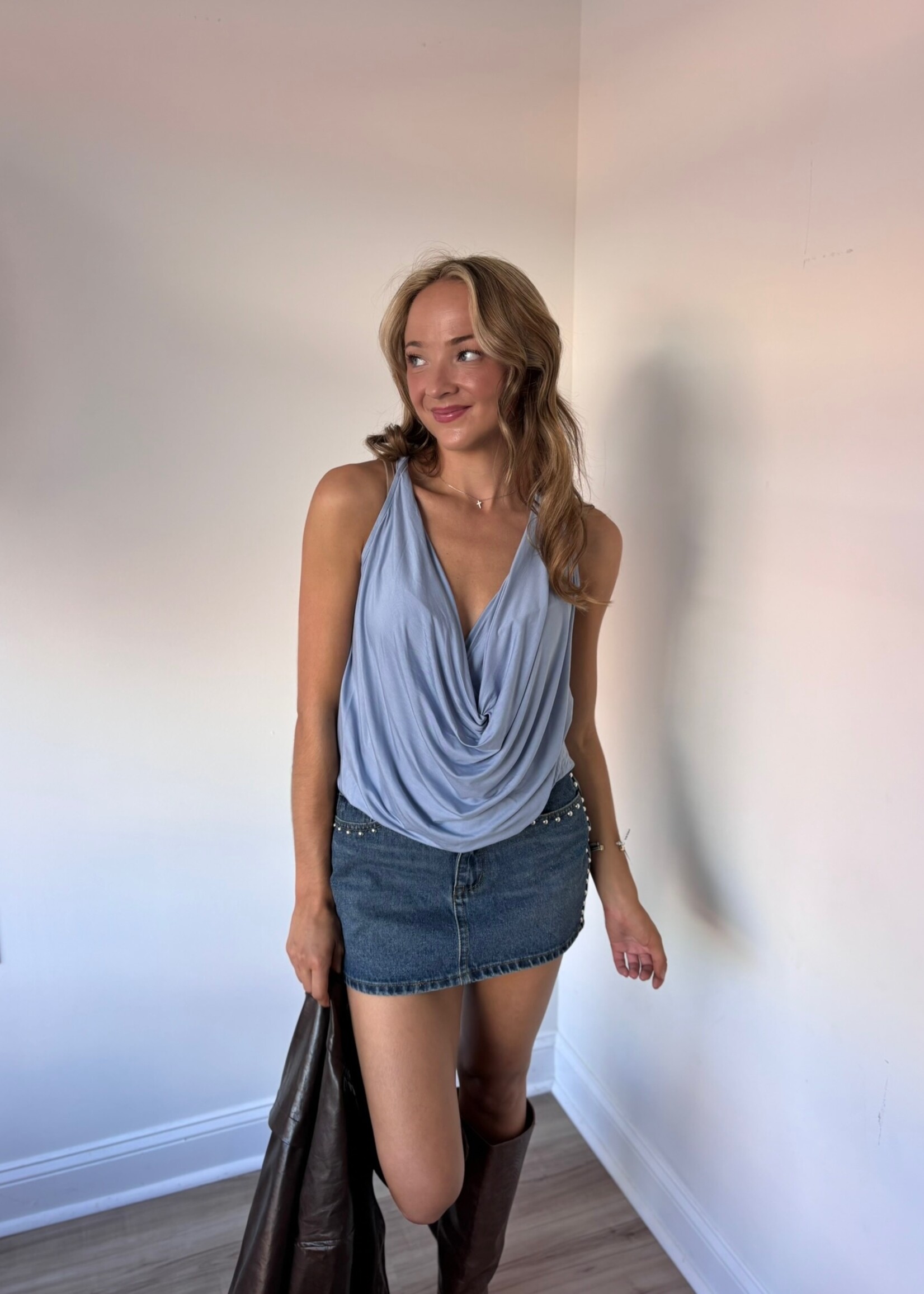 Delphi Drape Neck Top