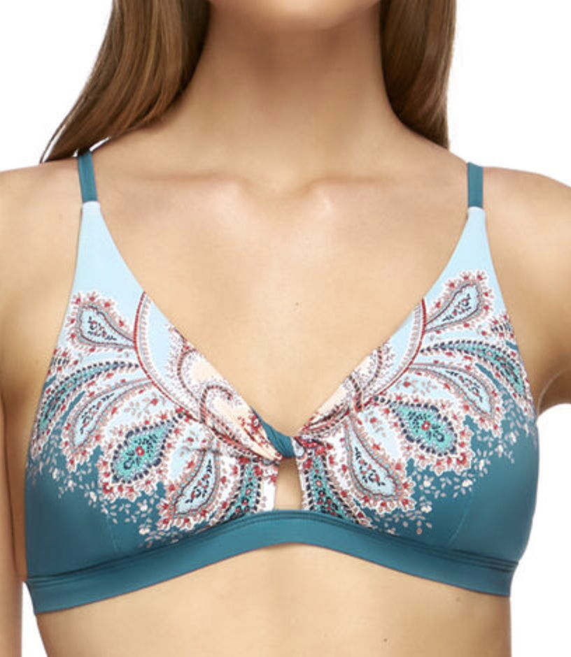 turquoise swim top