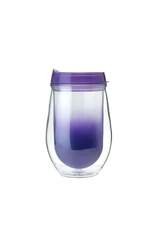Specialty Product ONE (1) TRAVELER Wine Cup, Double Walled Insulated with No-Spill Lid (Assorted Colors)