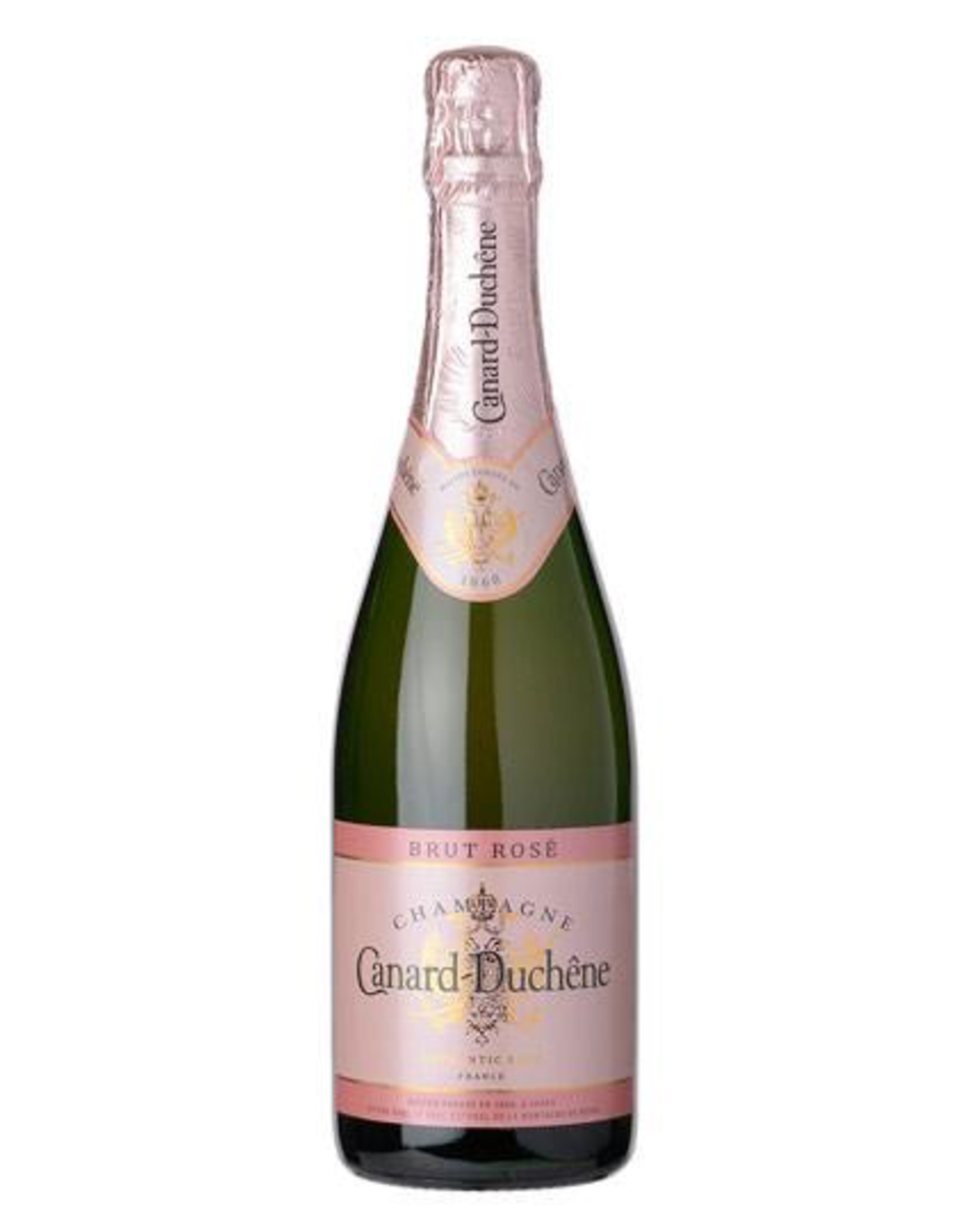 Sparkling Wine NV, Canard-Duchene Authentic Rose Gift Box, Champagne, Montage de Reims, Champagne, France, 12% Alc, TW91