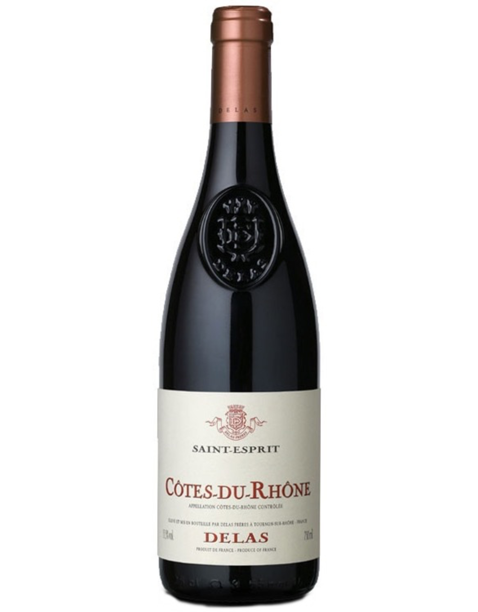 Red Wine 2018, Delas Saint-Esprit, Grenache/Syrah Blend, Cotes du Rhone, Southern Rhone, France, 14% Alc, CTnr