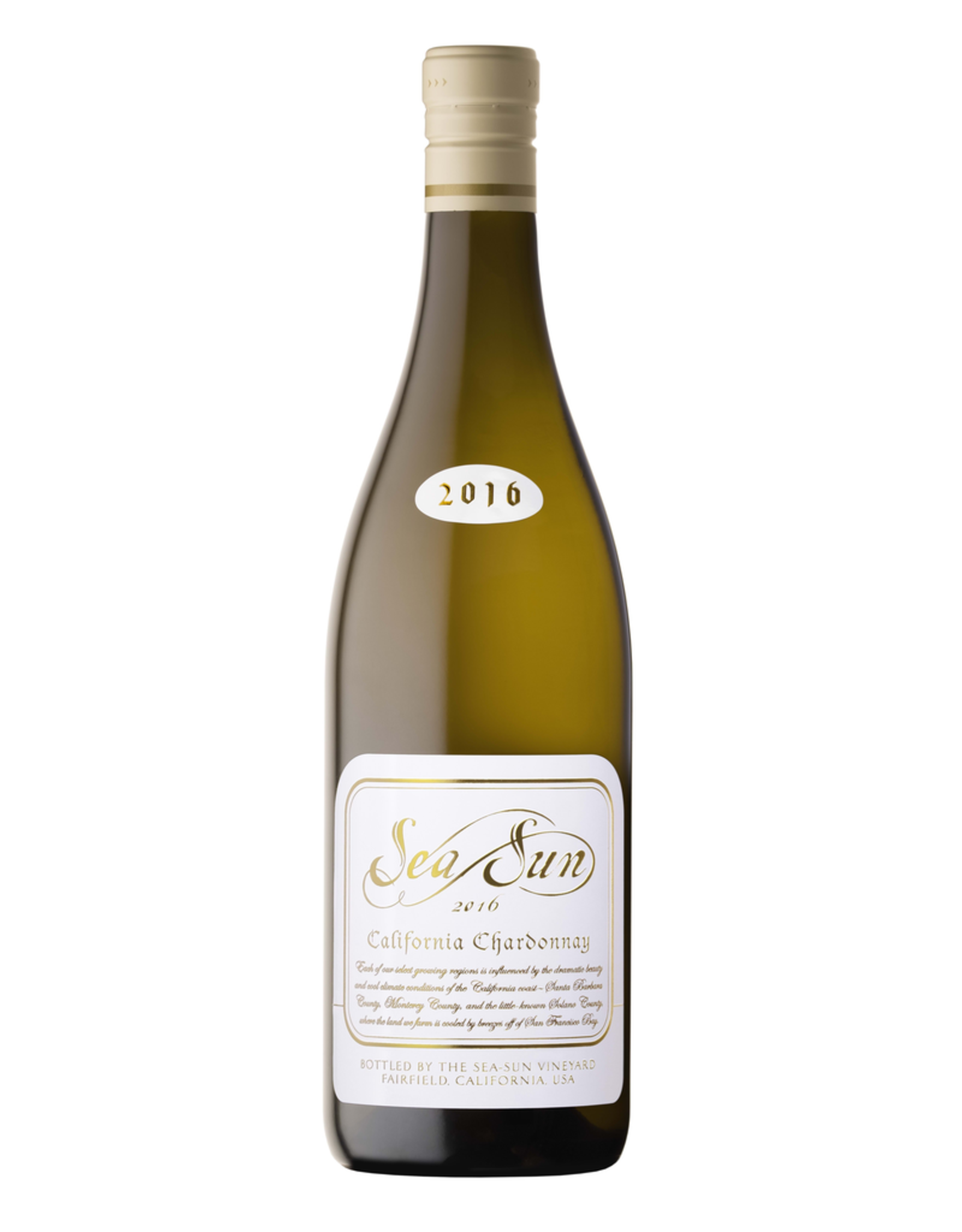 White Wine 2017, Sea Sun, Chardonnay, Multi AVA, Sonoma, California, 14.3% Alc, CT 86