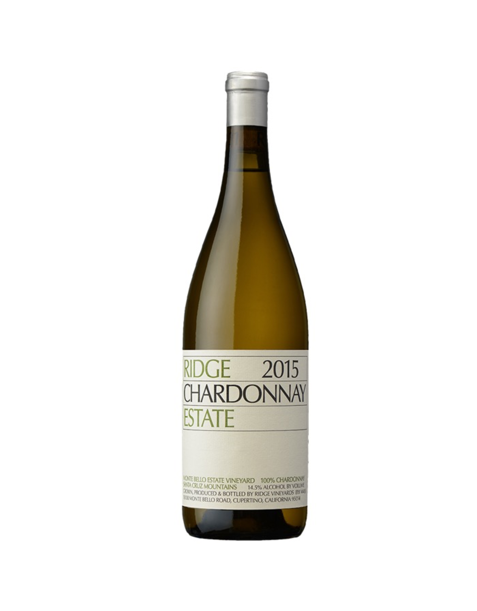 White Wine 2015, Ridge Monte Bello, Chardonnay, Santa Cruz Mountains, San Francisco Bay, California, 14.5% Alc, RP92