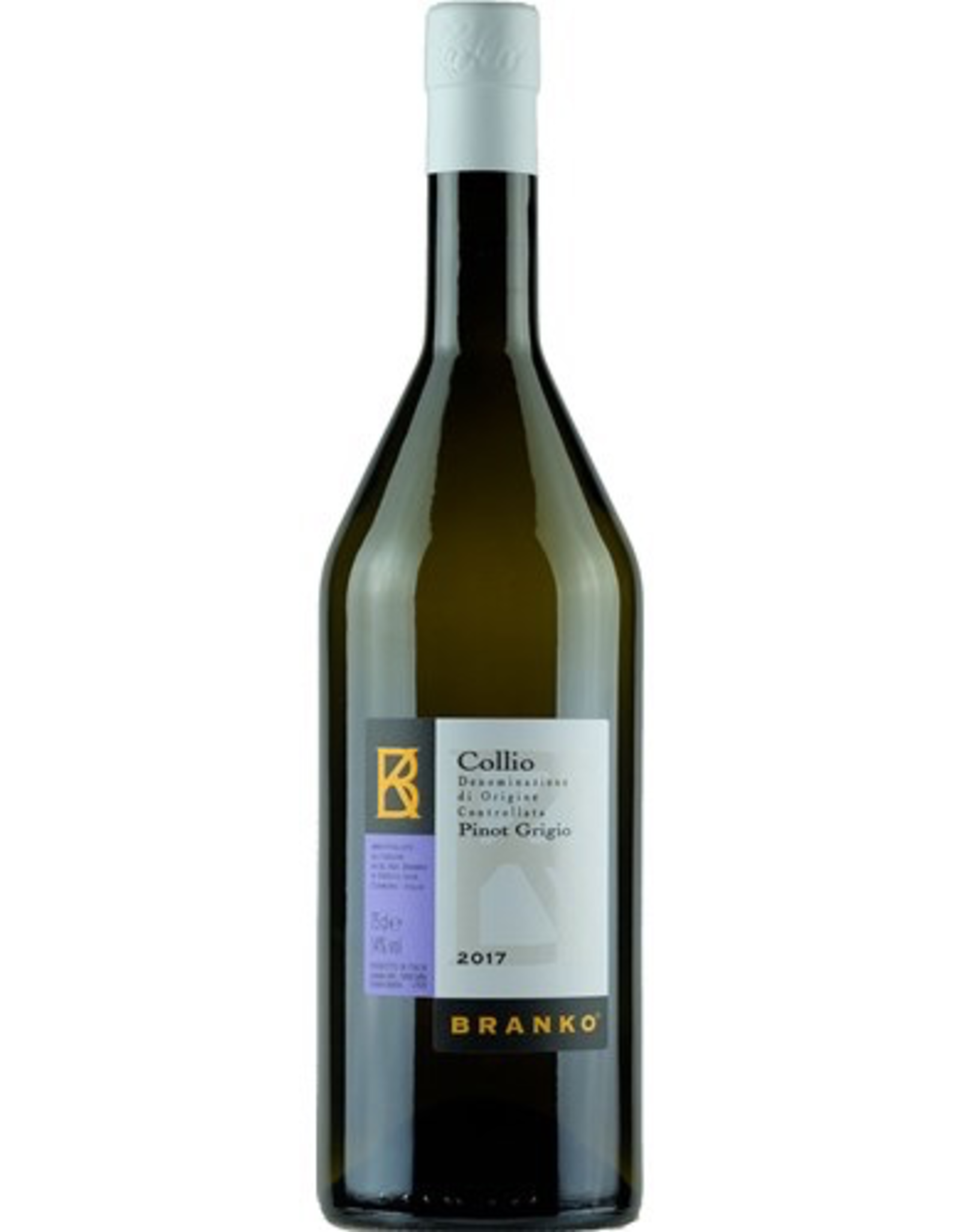 White Wine 2017, Branko, Pinot Grigio, Collio, Friuli-Venezi Giulia, Italy, 14.5% Alc, TW91