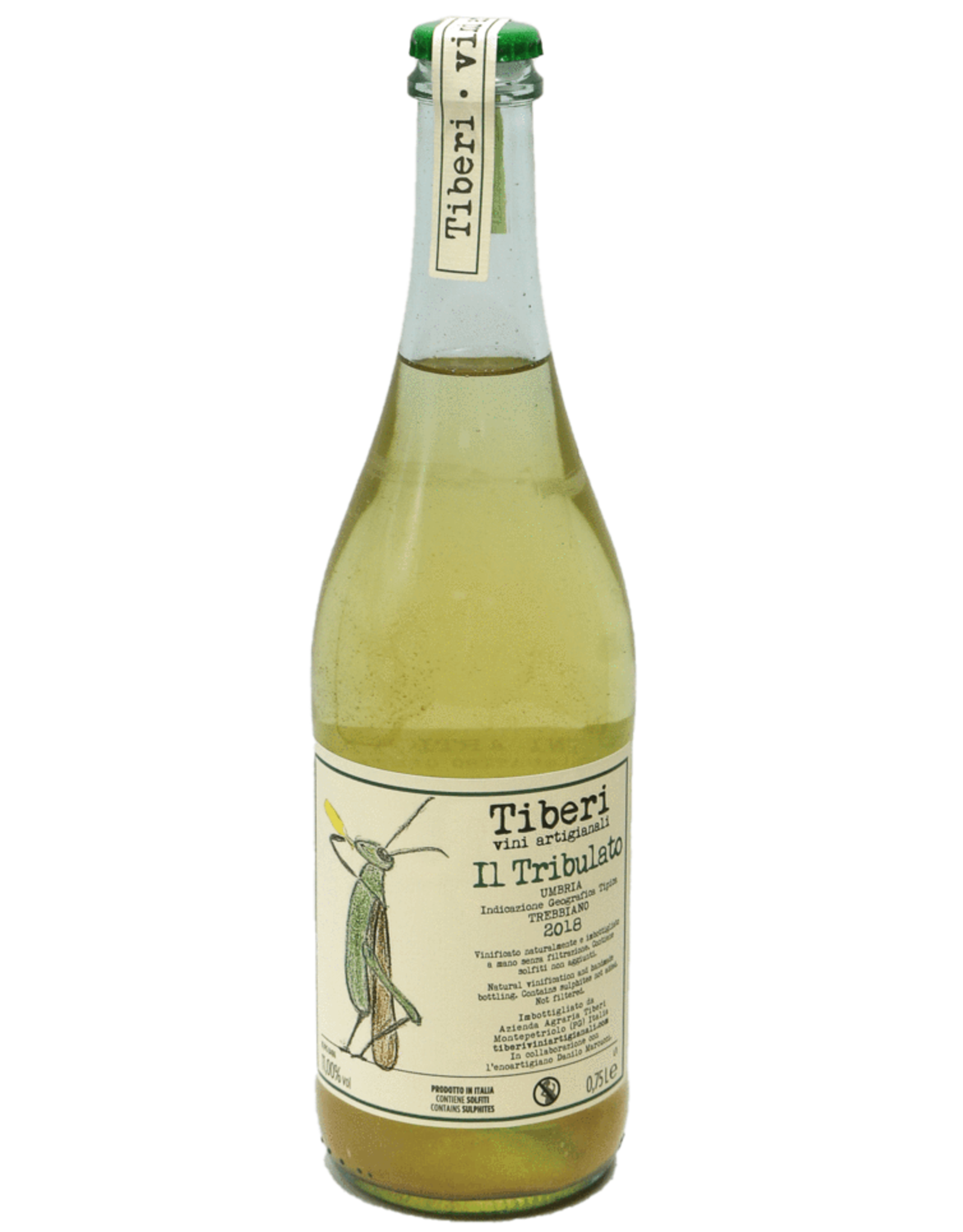 White Wine 2018, Il Tribulato by Tiberi, Trebbiano PET-Nat, Monteprtriolo, Umbria, Italy, 11% Alc, CTnr
