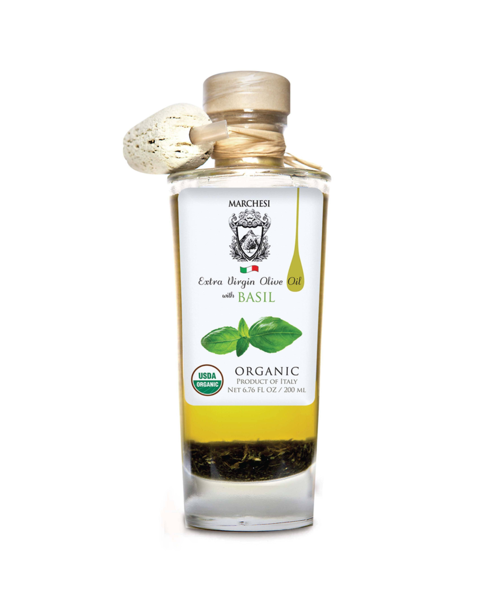 Specialty Foods Marchesi Extra Virgin Olive Oil, Organic, infused with Basil, 200ml