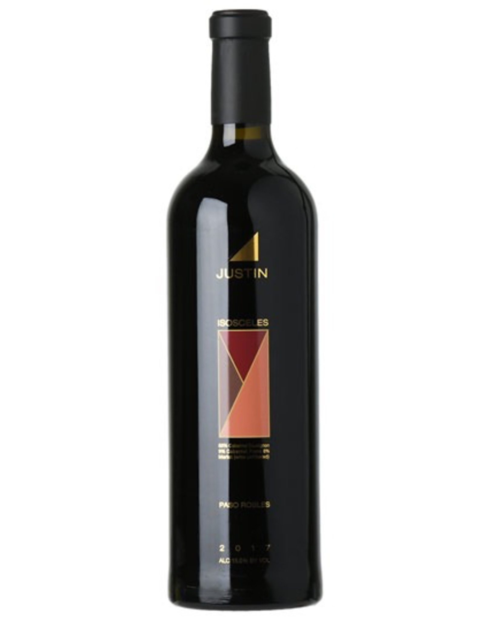 Red Wine 2017, Justin Vineyards & Winery Isosceles, Red Bordeaux Blend, Paso Robles, Central Coast, California, 16% Alc, CT92
