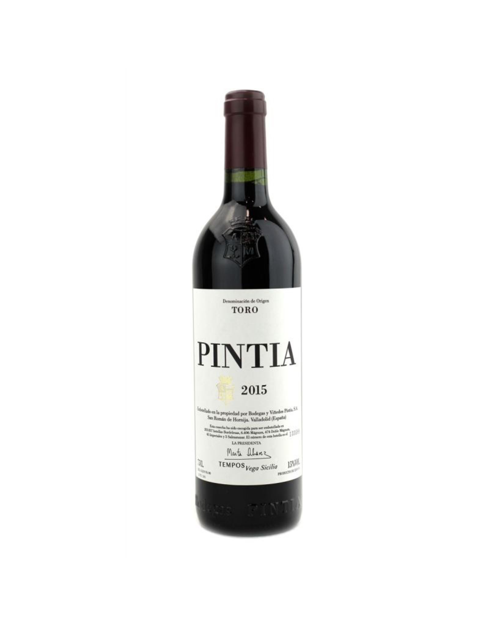 Red Wine 2015, PINTIA by Vega Sicilia, Red Blend, Ribera Del Duero, Castilla y Leon, Spain, 14.5% Alc, CTnr