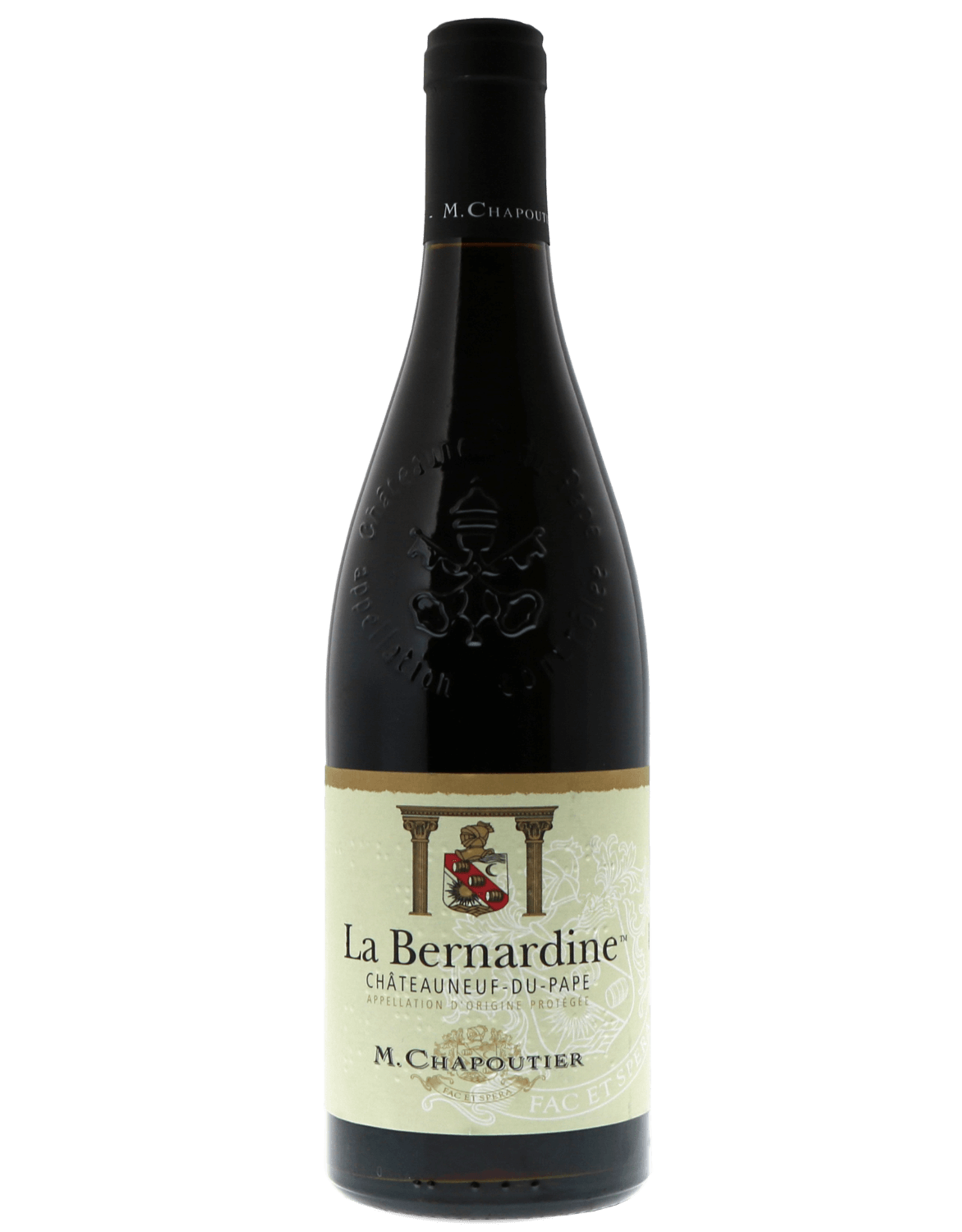Red Wine 2016, M. Chapoutier La Bernadine Chateauneuf-du-Pape, Red Rhone Blend, Cotes du Rhone, Southern Rhone, France, 15% Alc, CT