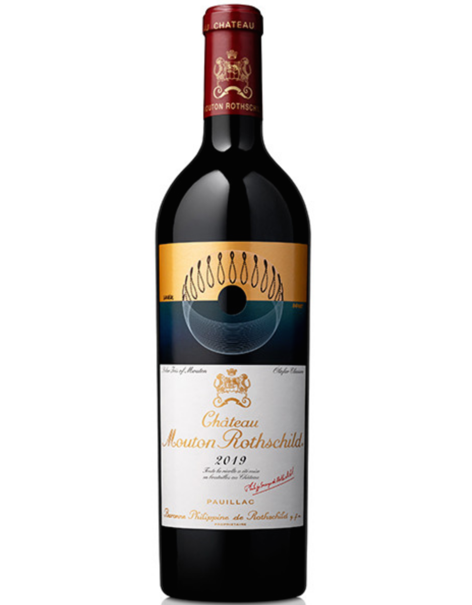 Red Wine 2019, Chateau Mouton-Rothschild 1st Growth, Red Bordeaux Blend, Pauillac, Bordeaux, France, 14% Alc, JS100