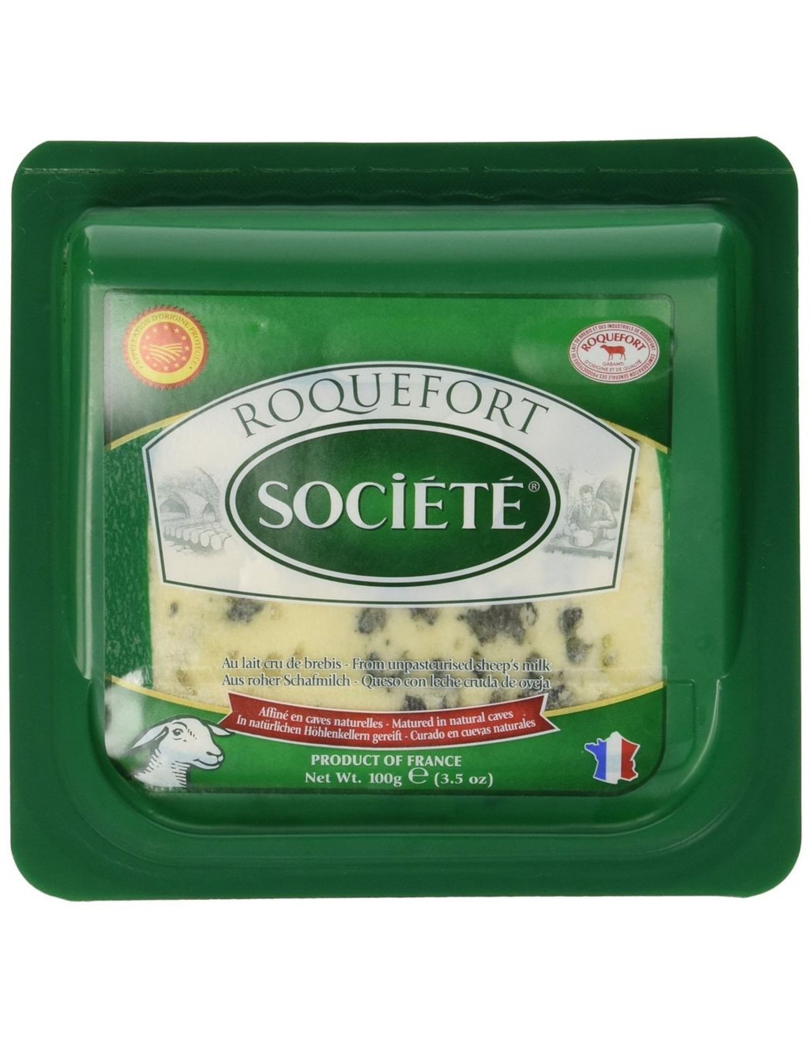 Specialty Cheese Societe, Roquefort, Sheep’s milk cheese, France, 3.5oz