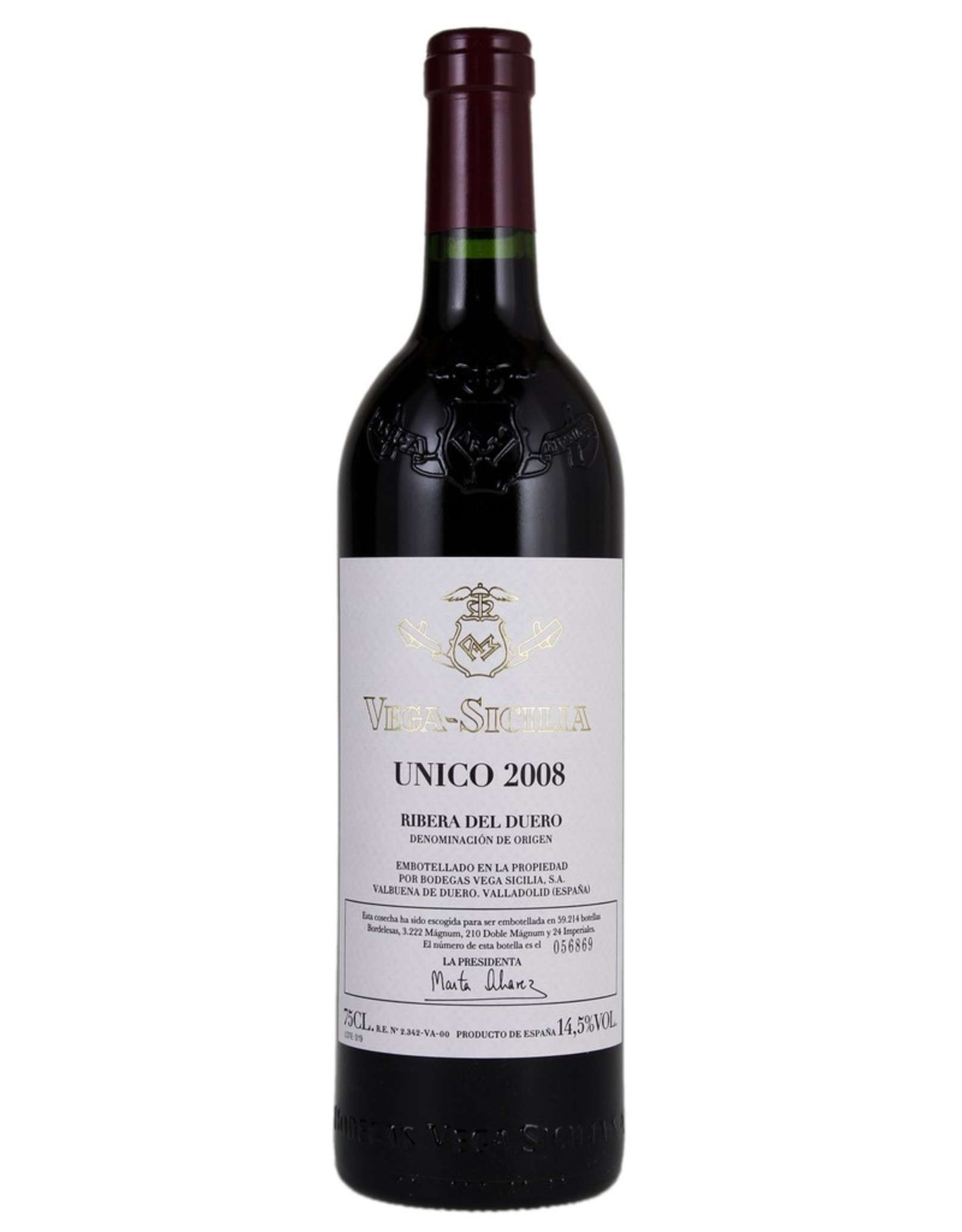 Red Wine 2008, Vega Sicilia UNICO, Red Blend, Ribera Del Duero, Castilla y Leon, Spain, 14.5% Alc, CT94.5 RP96 WS94