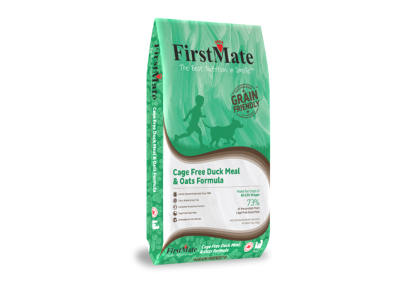 FirstMate Grain Friendly Cage Free Duck & Oats Dog 25 lb