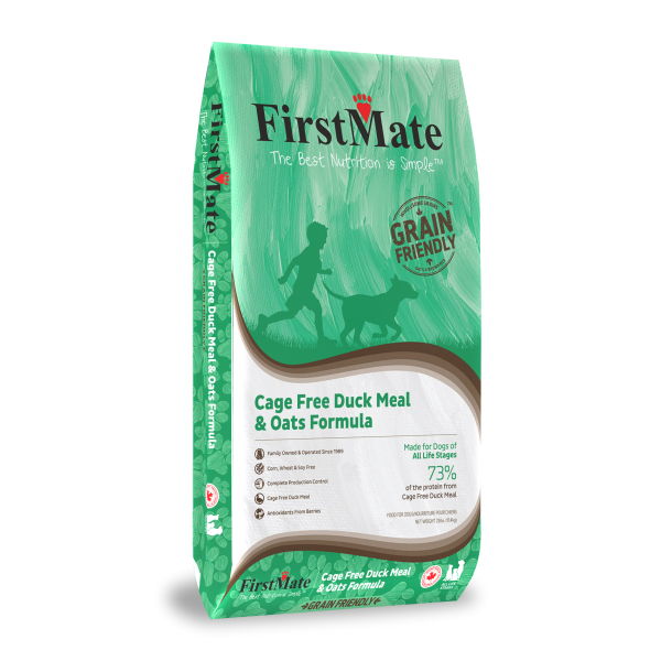 FirstMate Grain Friendly Cage Free Duck & Oats Dog 25 lb