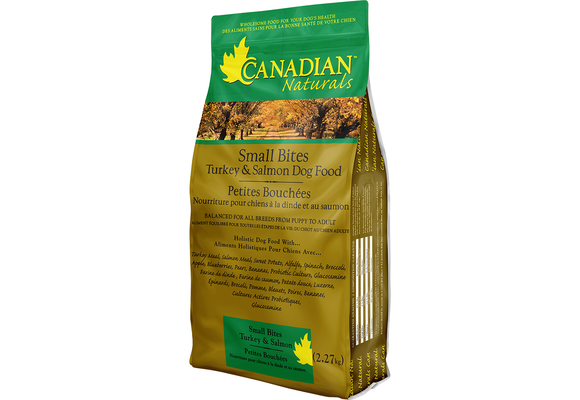 Canadian Naturals Turkey & Salmon Small Bites Dog 15 lb