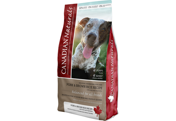 Canadian Naturals Pork & Brown Rice Dog 30 lb
