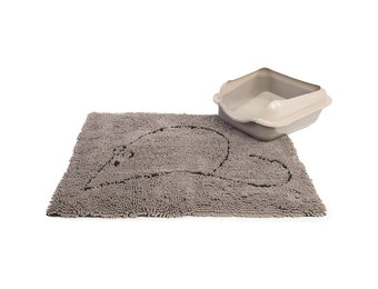 DGS Litter Catcher Mat Gray Large 35"x26"