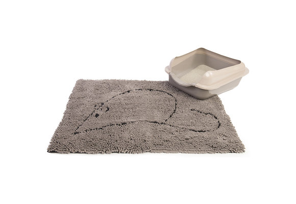 DGS Litter Catcher Mat Gray Large 35"x26"