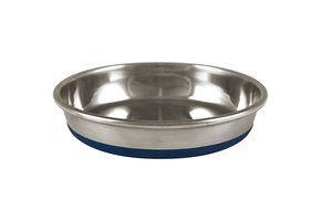 OurPets Rubber Base  Stainless Steel Bowl Cat Dish 12 oz
