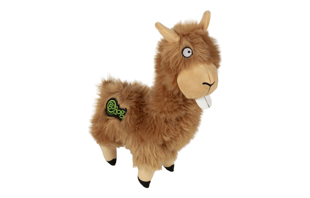 GoDog Buck Tooth Llama Tan Large