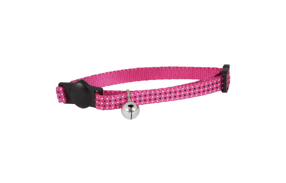 Petmate Reflective Collar Dots Cat 8-12x3/8