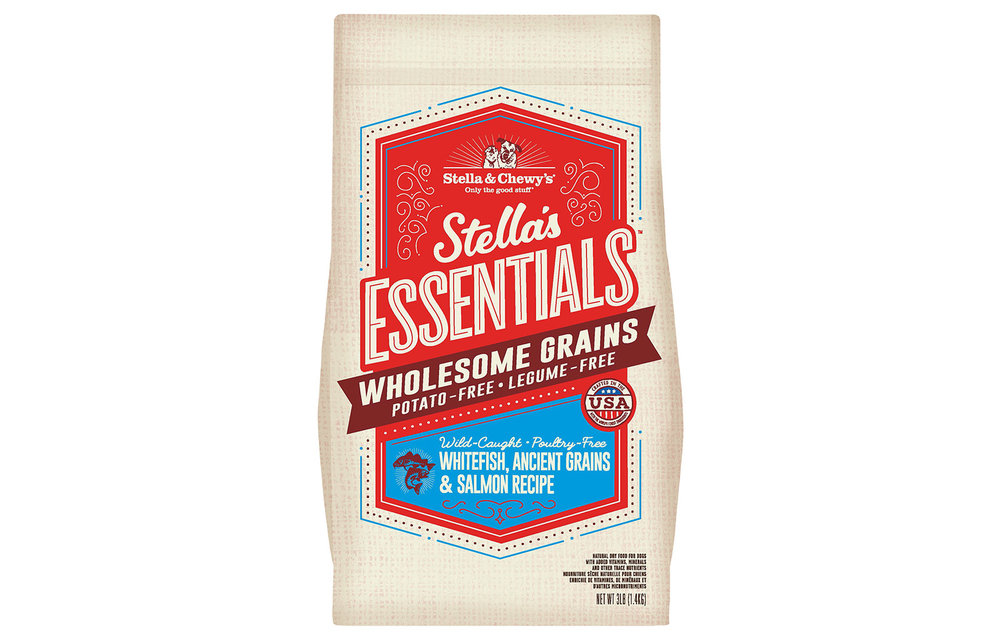 Stella & Chewy's Essentials Whitefish/Salmon & Grains Dog 25 lb