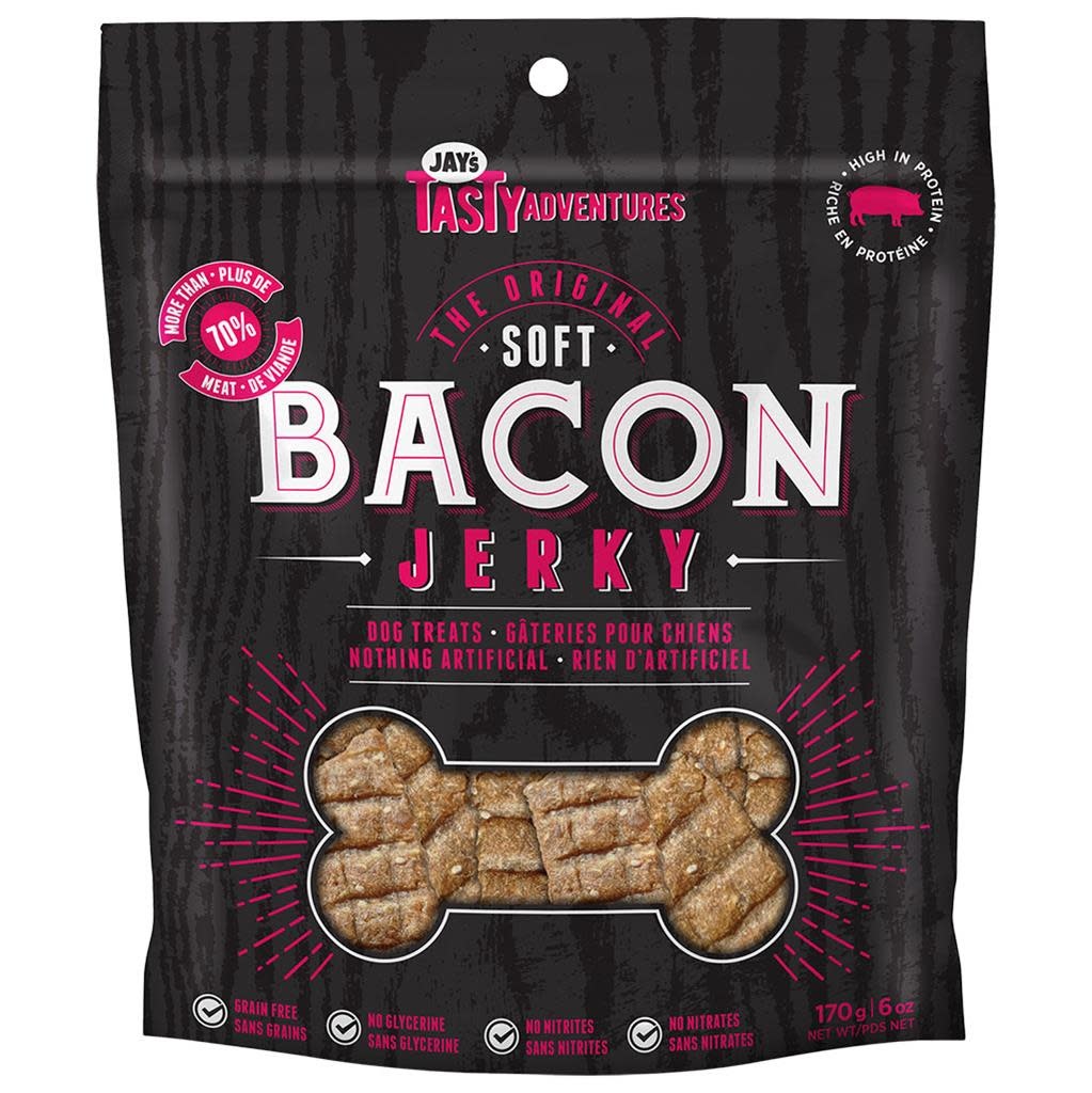 Jay's Original Soft Bacon Jerky Dog 170 g