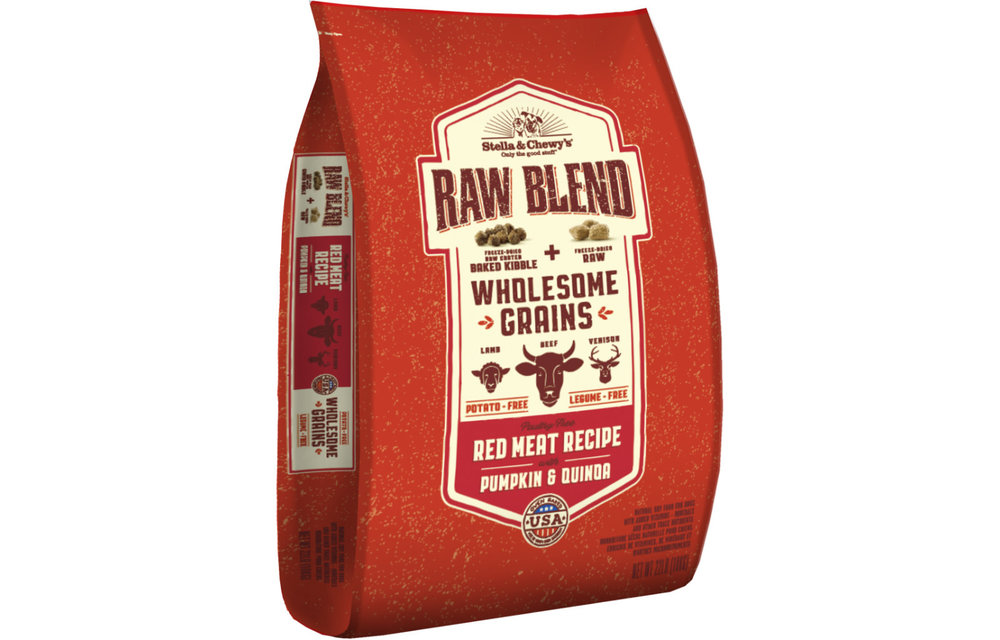 Stella & Chewy's Raw Blend Wholesome Grain Red Meat Dog 22 lb