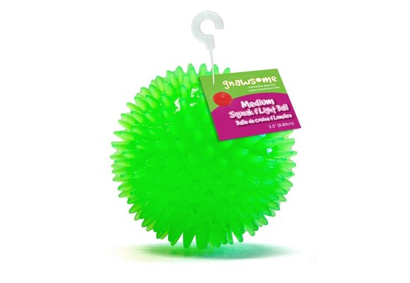 Gnawsome Squeak and Light Ball 3.5"