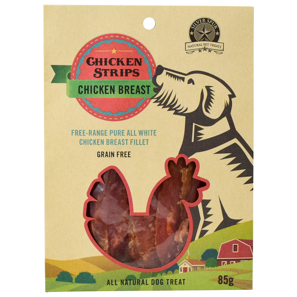 Silver Spur Chicken Strips Jerky Dog 85 g
