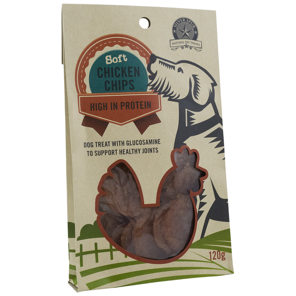 Silver Spur Soft Chicken Chips Dog 120 g