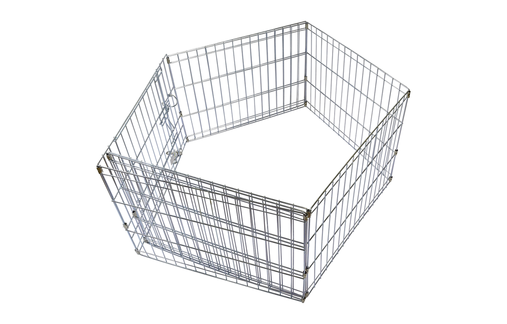 Unleashed Exercise Pen Silver 8 Panel