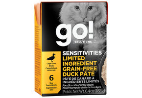 GO! Sensitivities LID GF Duck Pate Cat 6.4 oz