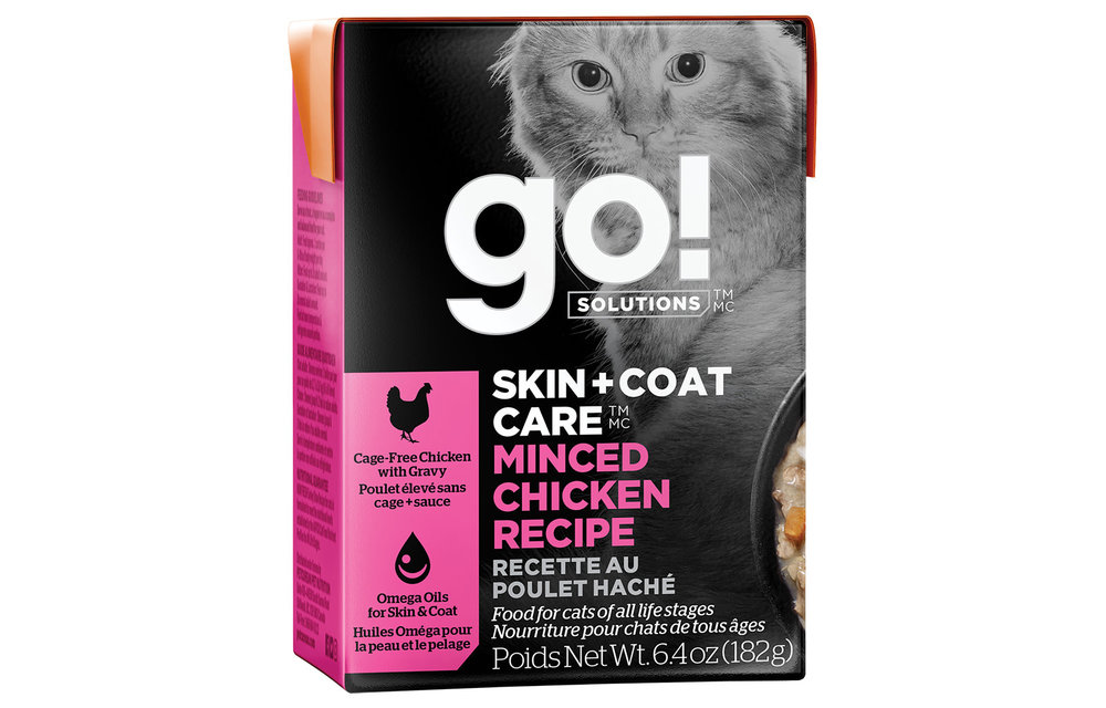 GO! Skin & Coat Minced Chicken Cat 6.4 oz