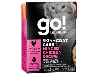GO! Skin & Coat Minced Chicken Cat 6.4 oz
