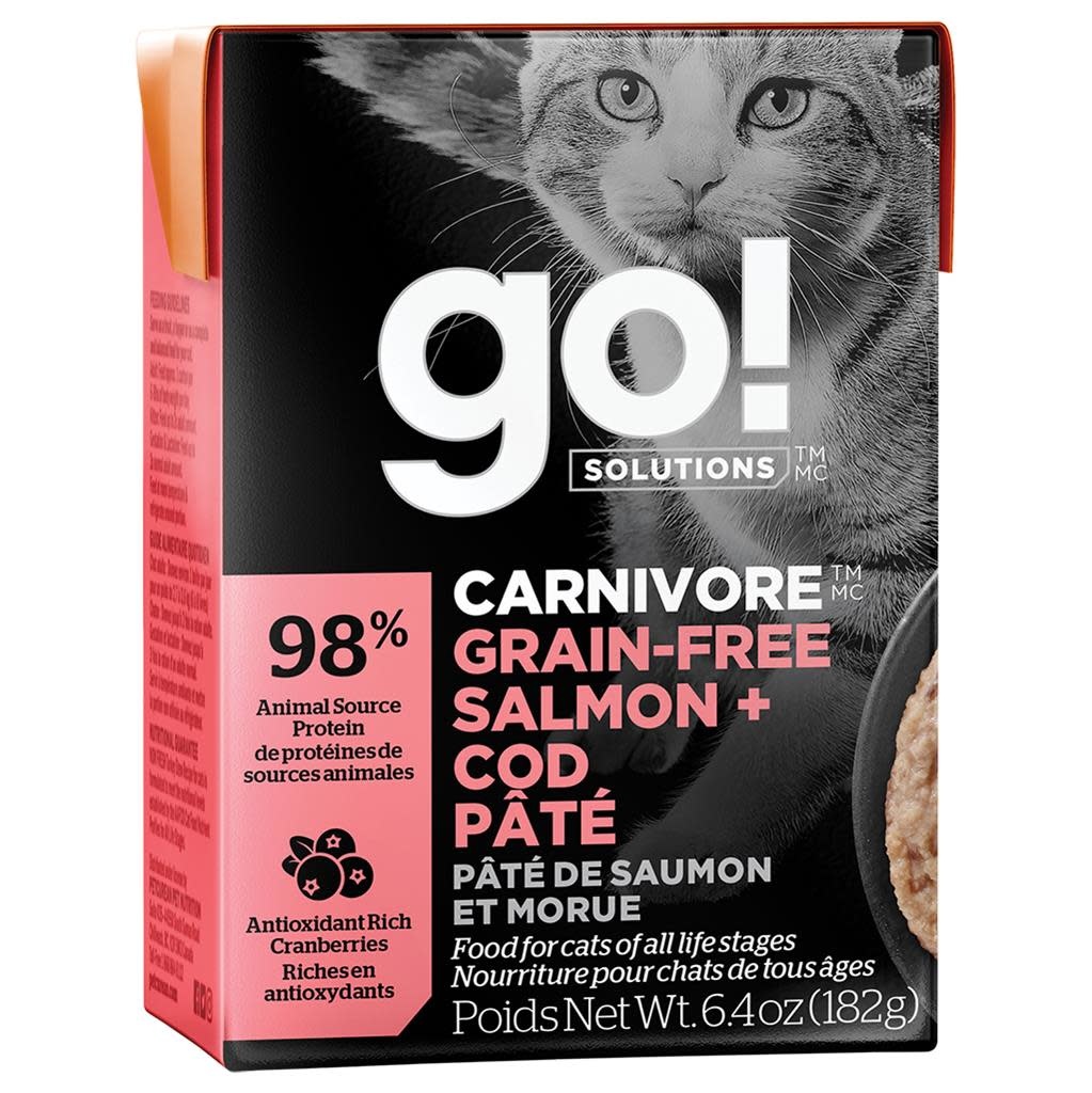 GO! Carnivore Salmon & Cod Pate Cat 6.4 oz