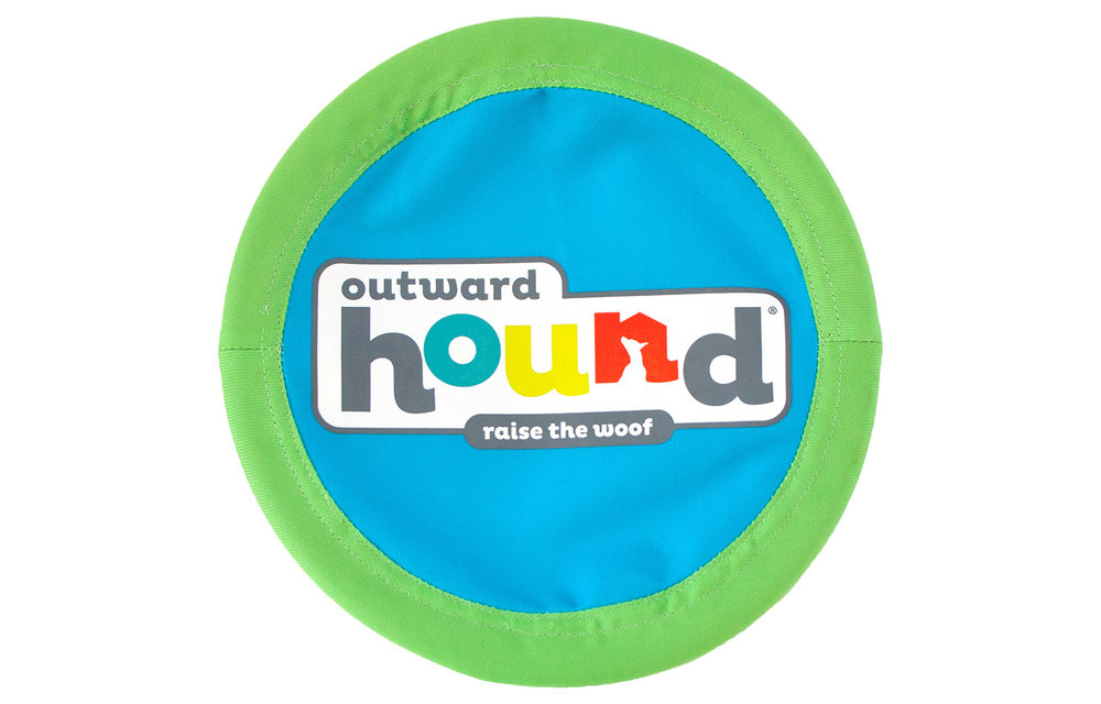 Outward Hound Soft Fetch Flyer Blue Large 6.75"